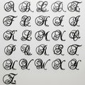 Richies Home Personalised Family Name Metal Wall Sign – Scroll Initial, 40 Inch