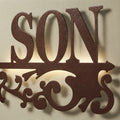 Richies Home Personalised LED Family Name Metal Wall Sign with Remote – 43 Inch