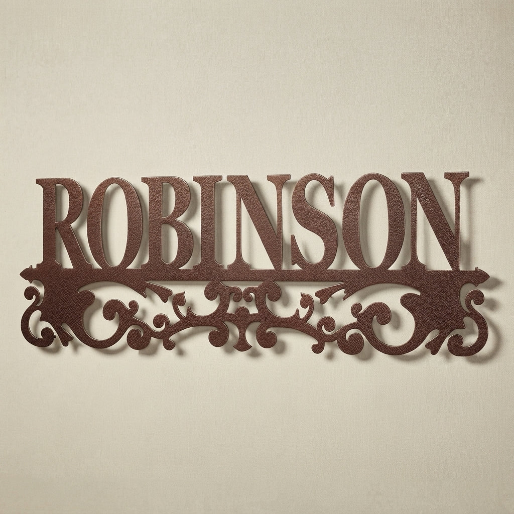Richies Home Personalised LED Family Name Metal Wall Sign with Remote – 43 Inch