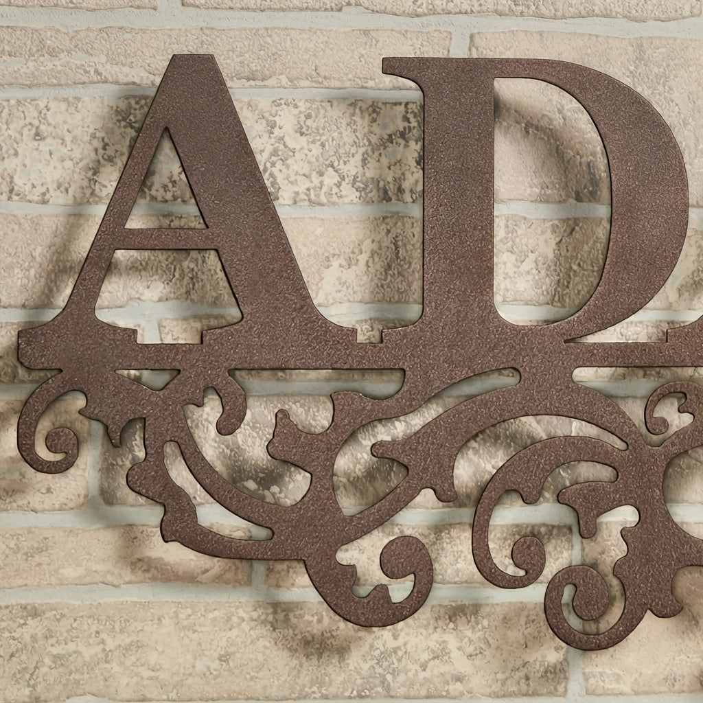 Richies Home Personalised Family Name Metal Wall Sign – 36 Inch