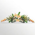 Richies Home Tropical Orchid Swag Metal Wall Topper – 40 Inch